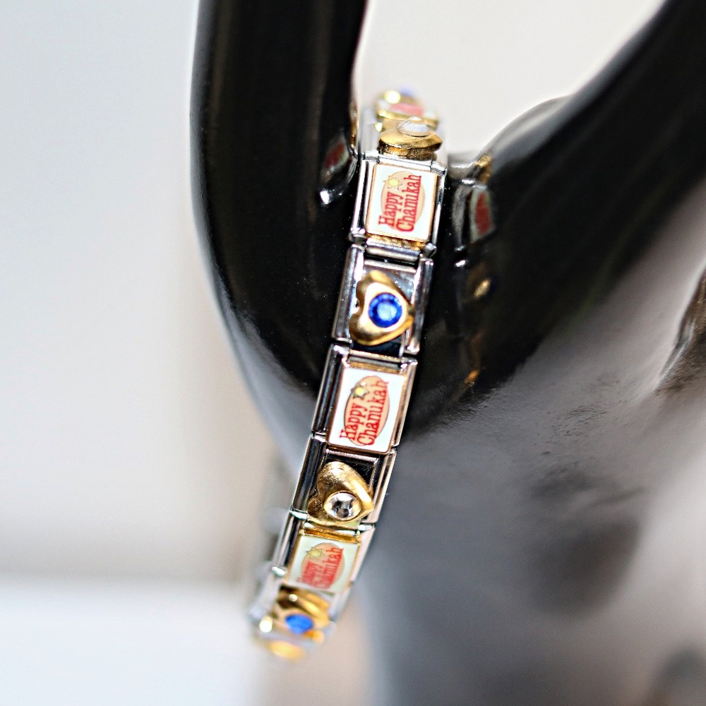 made in Italy  Happy Hanukah bracelet brand new